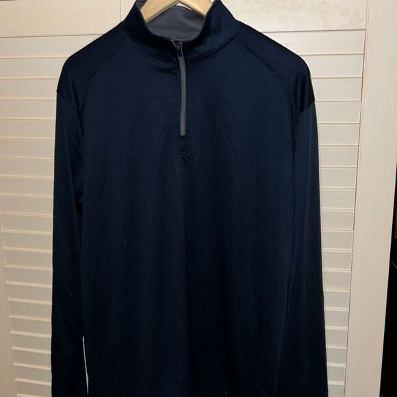 Badger navy blue quarter zip lightweight pull over size large - Picture 1 of 5